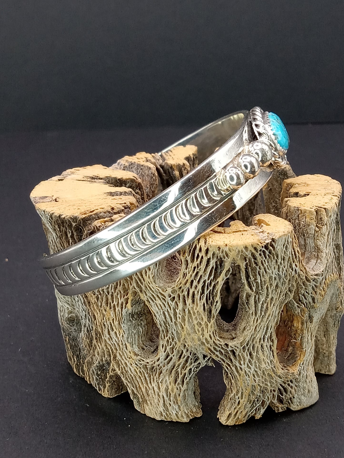 Desert Treasure: Kingman Turquoise Cuff Bracelet