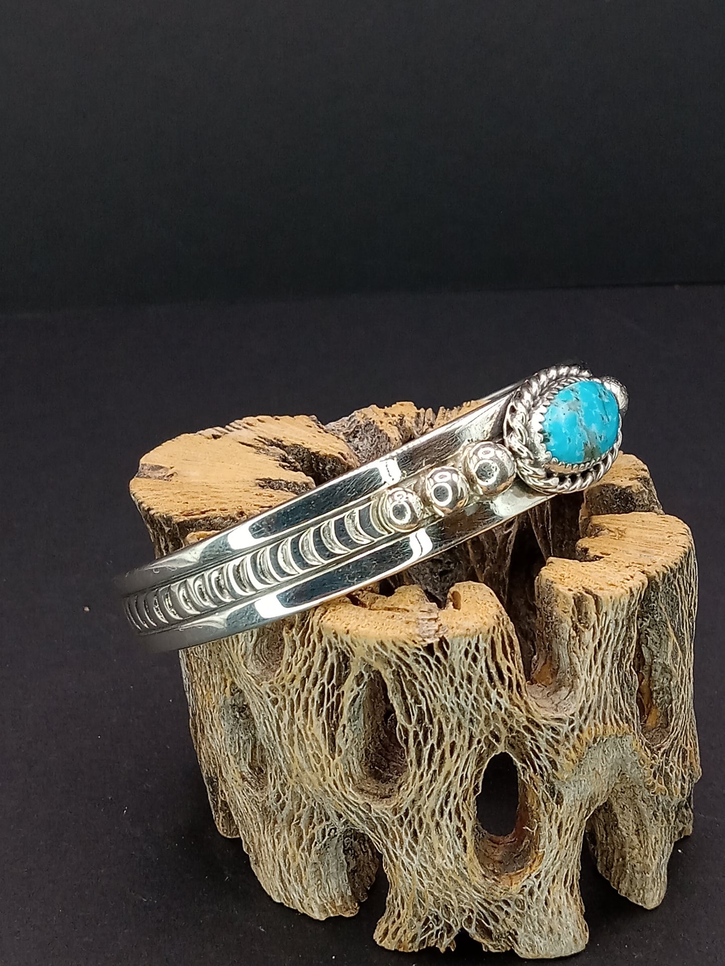 Desert Treasure: Kingman Turquoise Cuff Bracelet