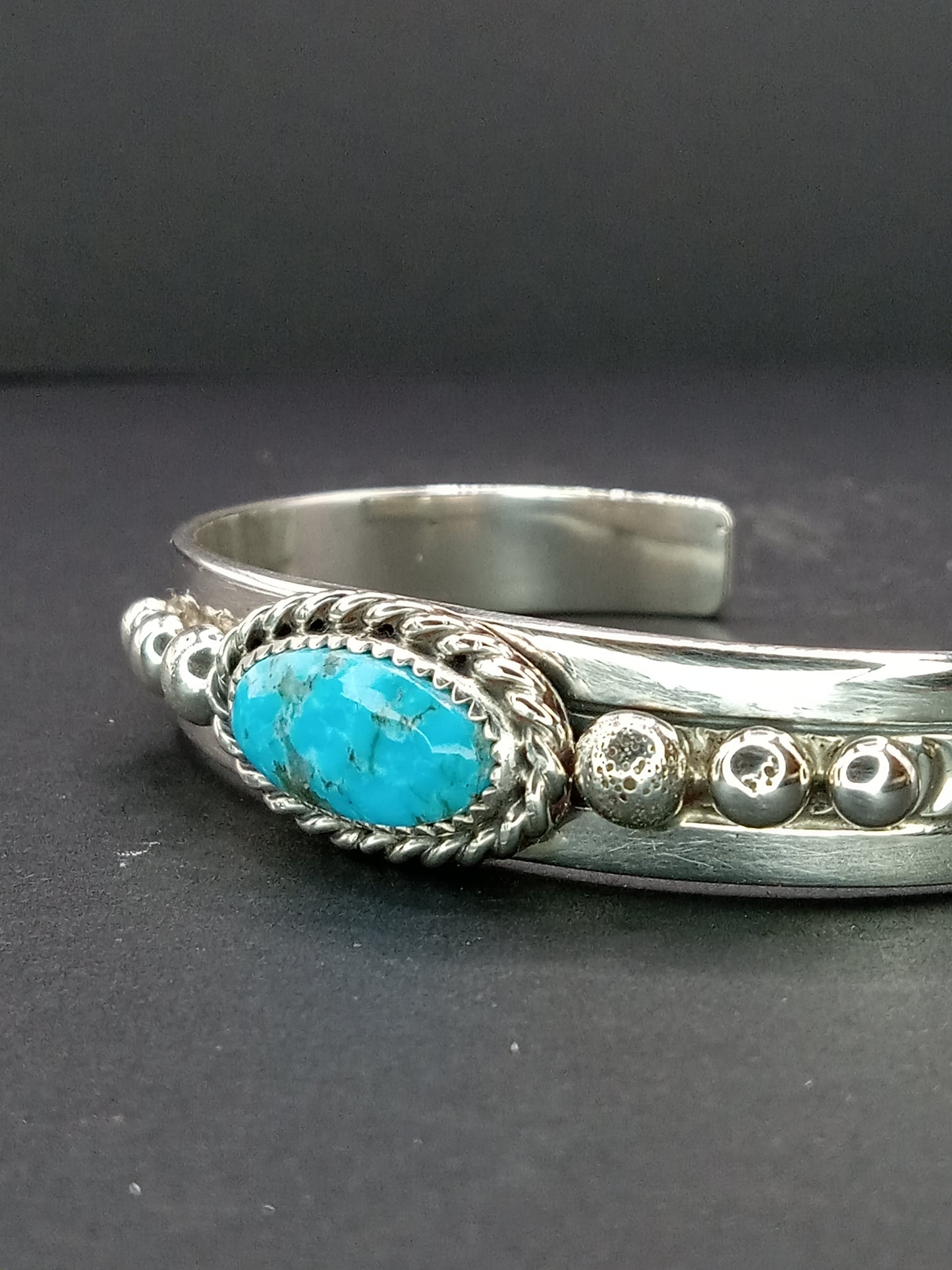 Desert Treasure: Kingman Turquoise Cuff Bracelet