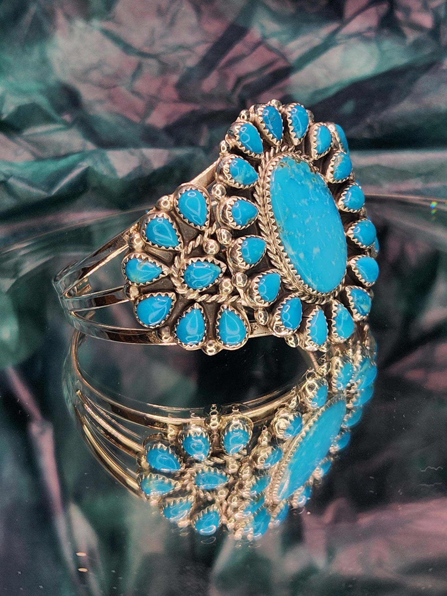 Desert Treasure: Kingman Turquoise Cuff Bracelet