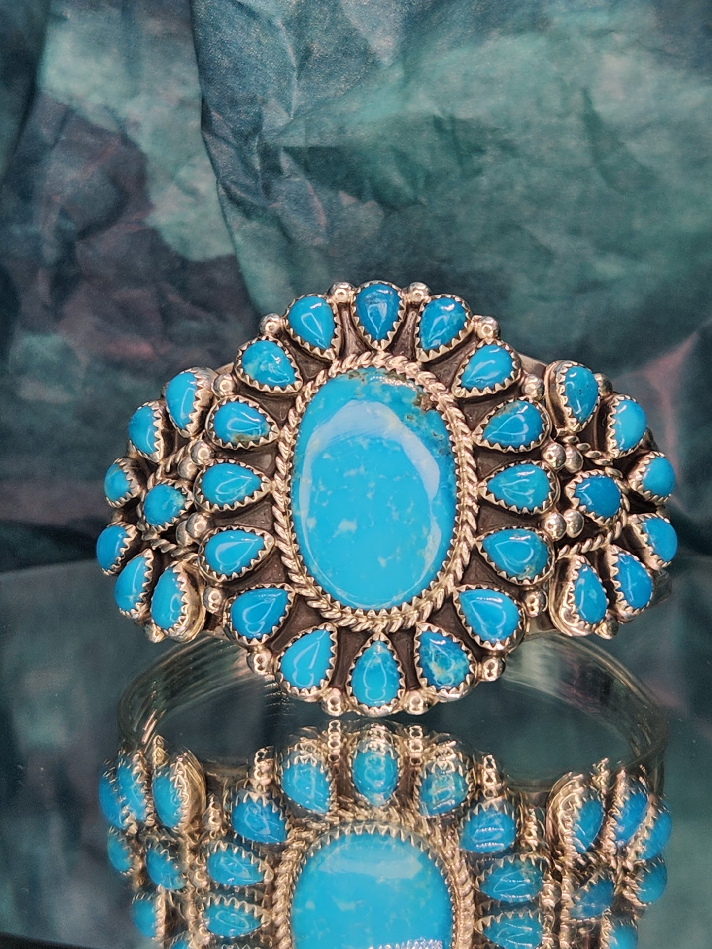 Desert Treasure: Kingman Turquoise Cuff Bracelet