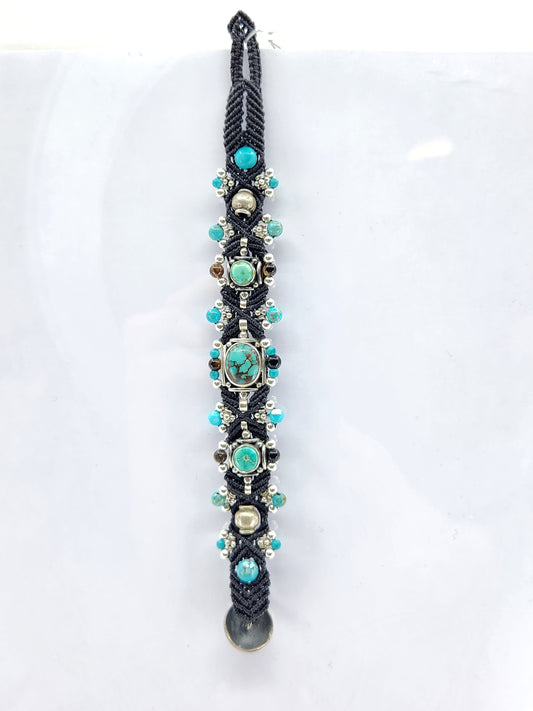 Isha Elafi - Black and turquoise bracelet