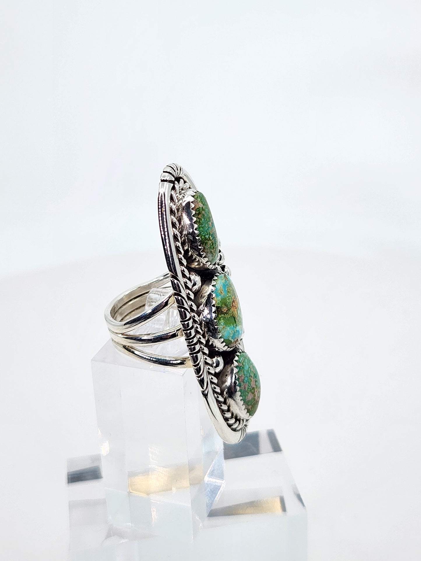 Desert Treasure:  Turquoise Ring Set in Sterling Silver