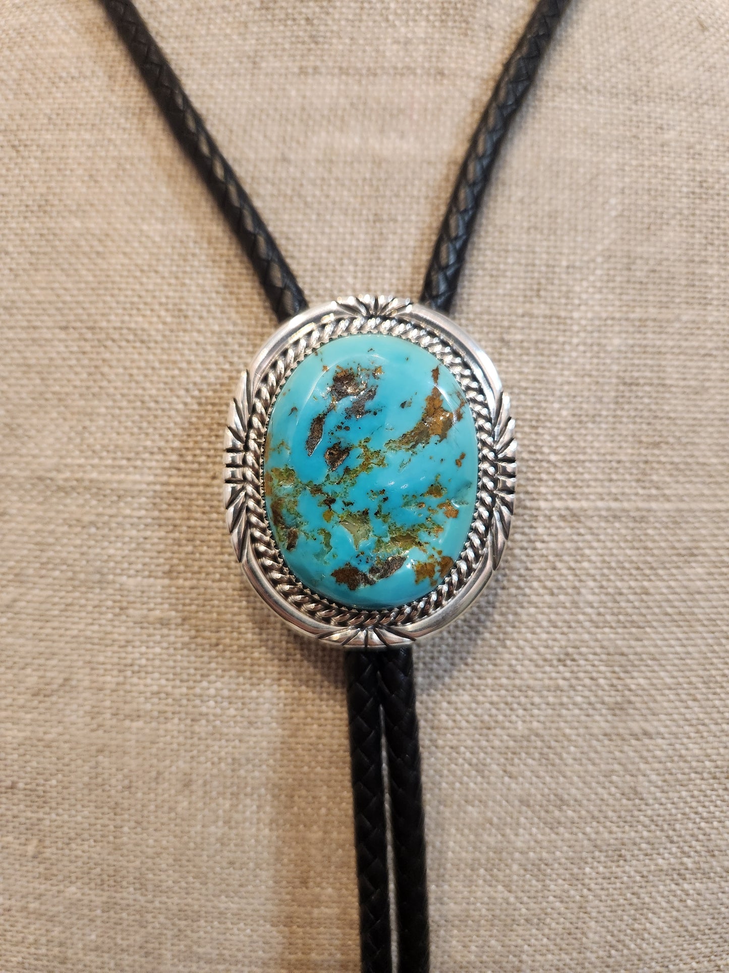 Desert Treasure: Kingman Turquoise Bolo