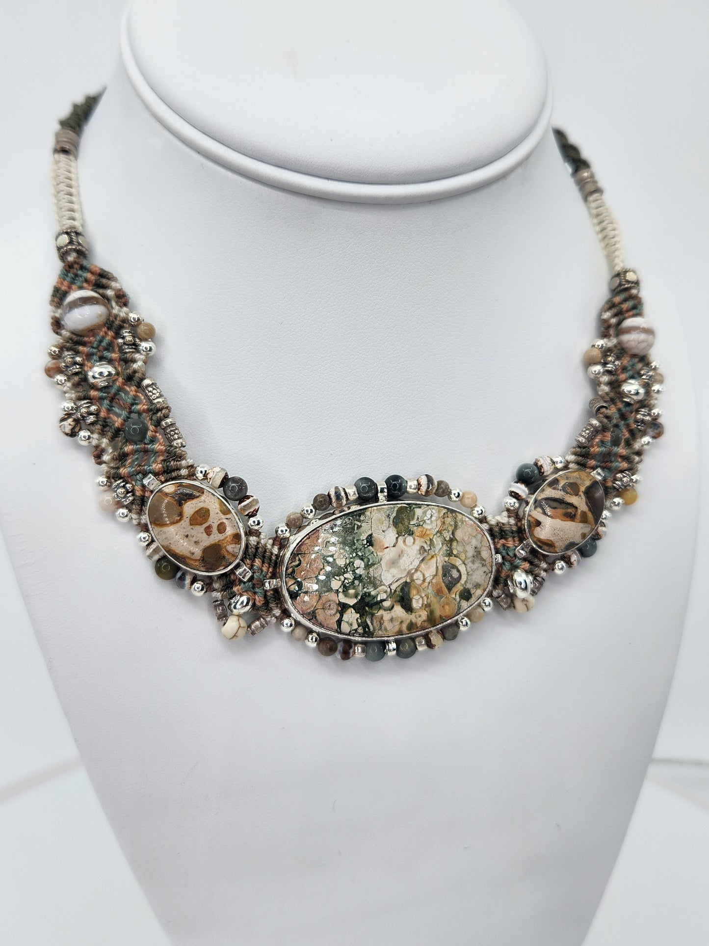 Isha Elafi - Beautiful Ocean Jasper Necklace