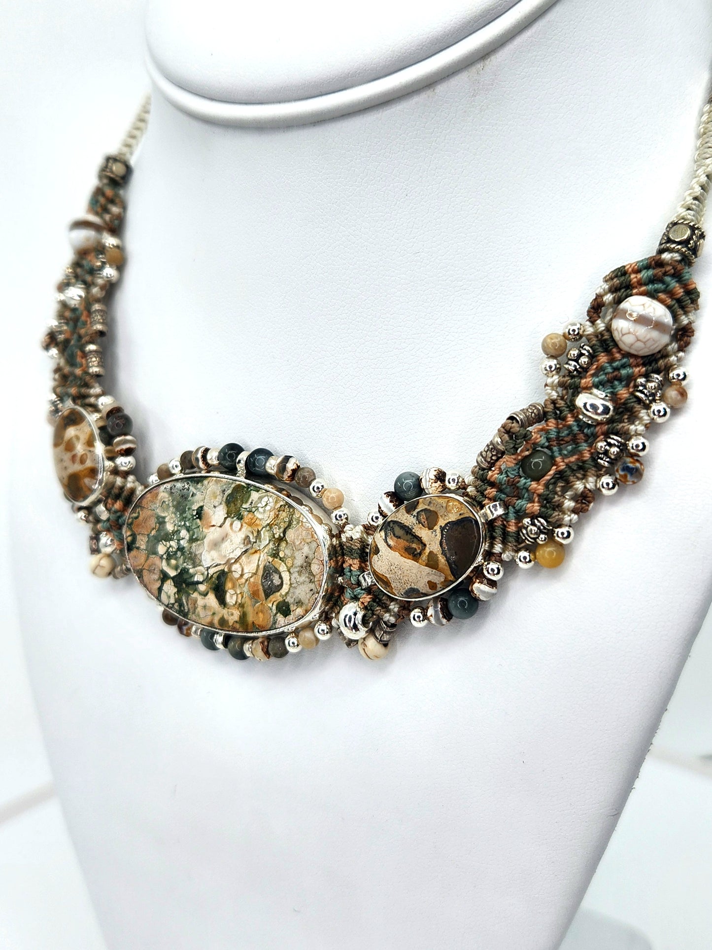 Isha Elafi - Beautiful Ocean Jasper Necklace