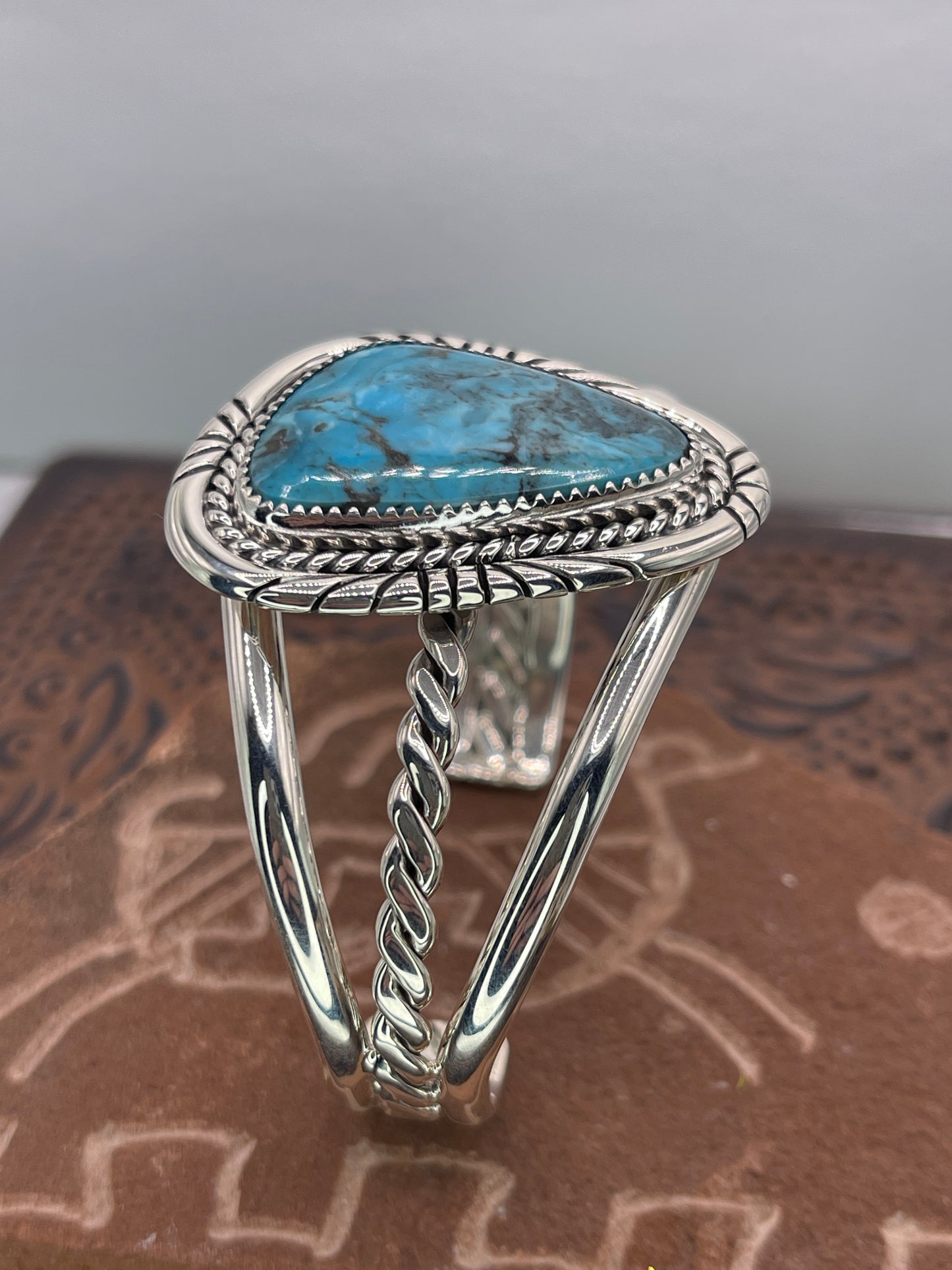 Desert Treasure: Kingman Turquoise Cuff Bracelet