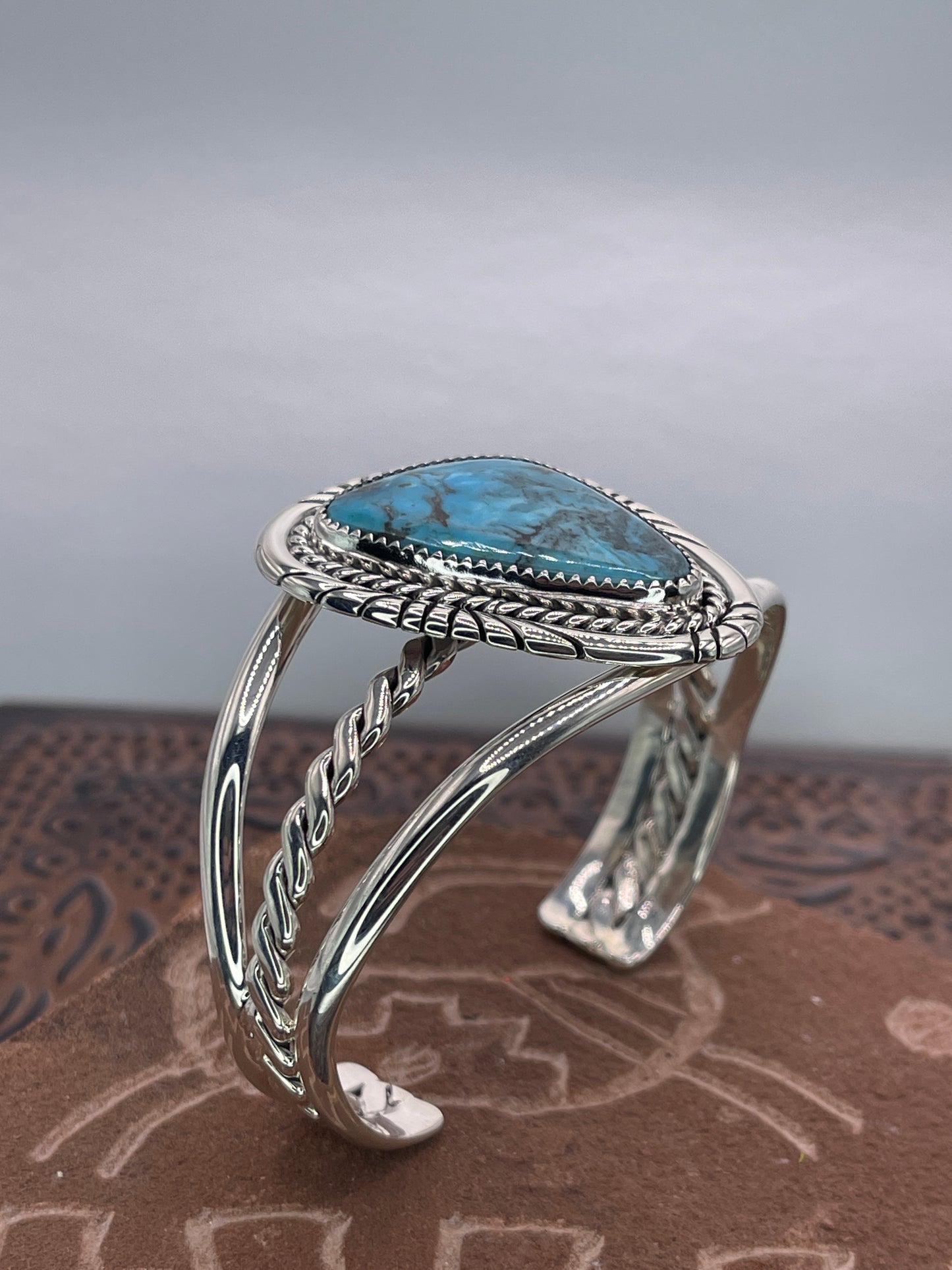 Desert Treasure: Kingman Turquoise Cuff Bracelet