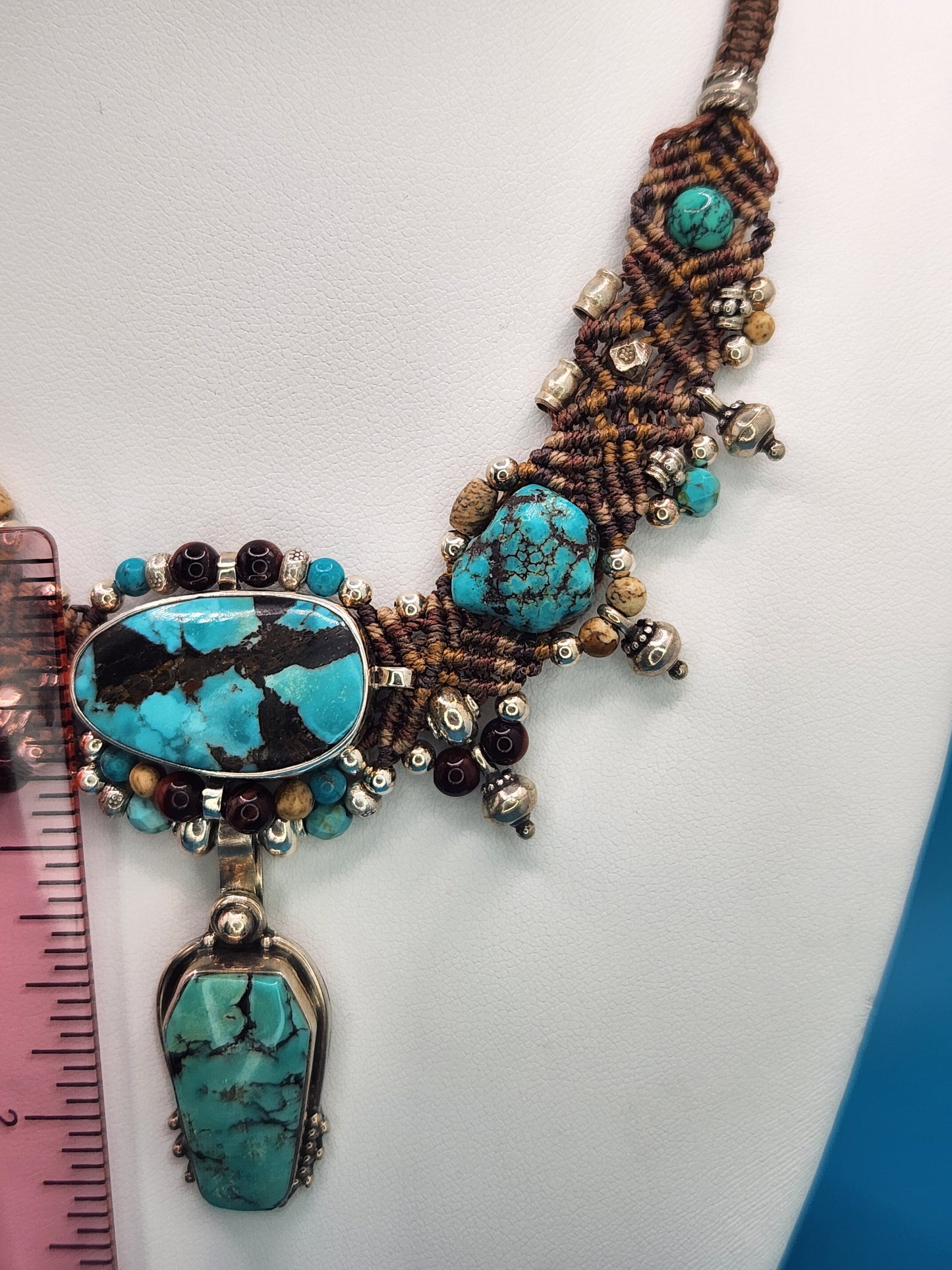 Isha Elafi - Turquoise Brown Necklace