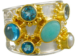 Michou Cascade Collection Multi Jewel Ring