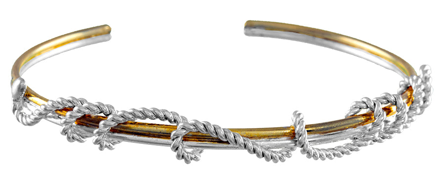 Sterling Silver and 22K Gold Vermeil Bracelet