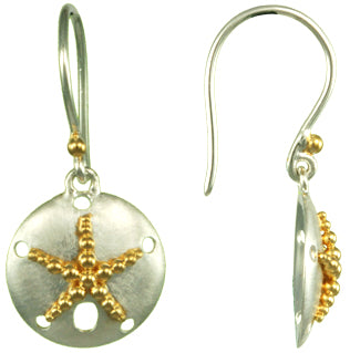 Sterling Silver and 22K Gold Vermeil Earring