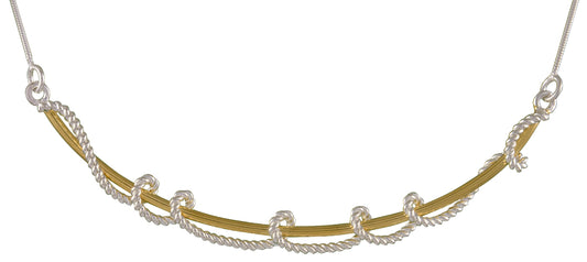 Sterling Silver and 22K Gold Vermeil Necklace