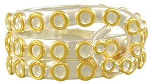 Sterling Silver and 22K Gold Vermeil Ring